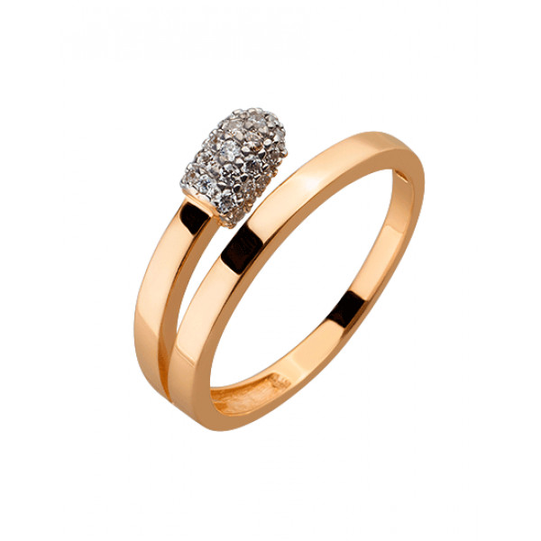 Кольцо из золота с цирконом