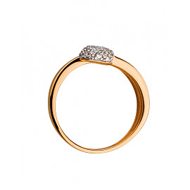 Кольцо из золота с цирконом