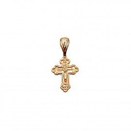 Хрестик з золота у червоному кольорі 01-200796924