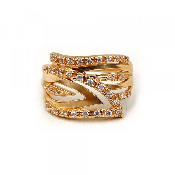 Золотое кольцо с цирконом