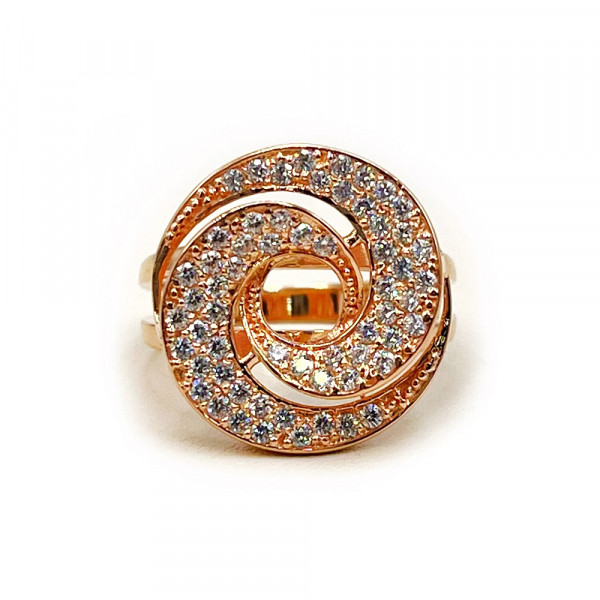 Каблучка з золота з цирконом