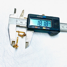 Серьги из золота с желтыми бриллиантами