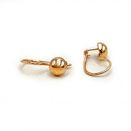 Золоті сережки у червоному кольорі 01-200924824