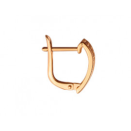 Золоті сережки з цирконом