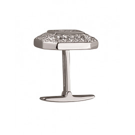 Золотые запонки с белыми бриллиантами