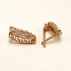 Серьги из золота с цирконом 01-200407225