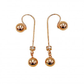 Золоті сережки з цирконом 01-200782226