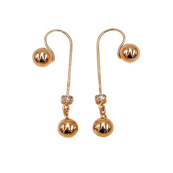 Золоті сережки з цирконом