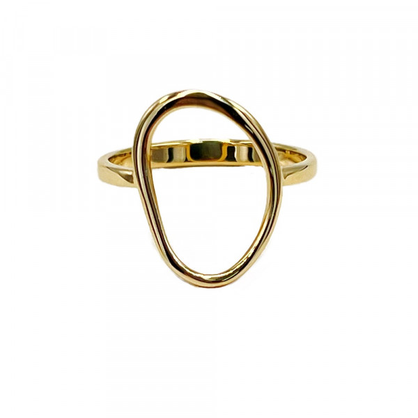 Каблучка з золота у жовтому кольорі