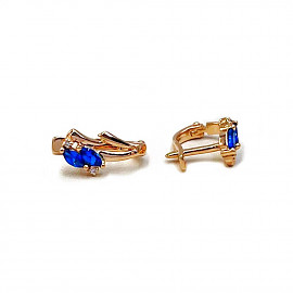 Сережки з золота з цирконом 01-200978726