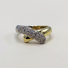 Кольцо из золота с желтыми бриллиантами 01-200050827