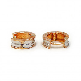 Серьги из красного с белым золота 01-200992027