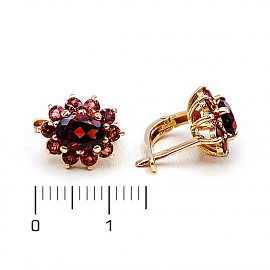 Серьги из золота с цирконом