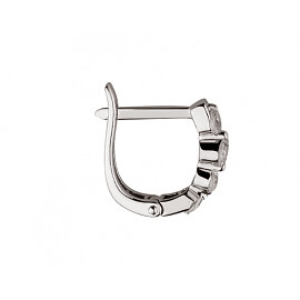 Серьги из золота с цирконом