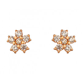 Сережки з золота з цирконом 01-200020629