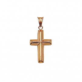 Золотий хрестик у червоному кольорі 01-200819929