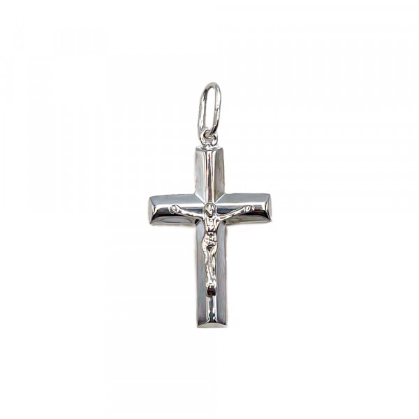 Золотий хрестик у білому кольорі