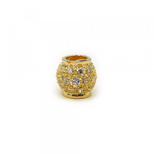 Кулон з жовтого золота з цирконом