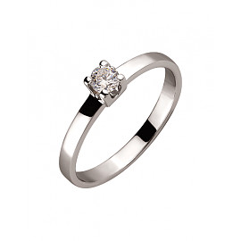 Кольцо из золота с цирконом 01-200220430