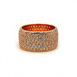 Кольцо из золота с цирконом 01-200768530