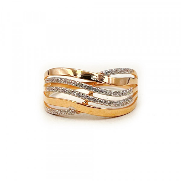 Кольцо из золота с цирконом