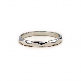 Каблучка з золота у білому кольорі 01-200929630