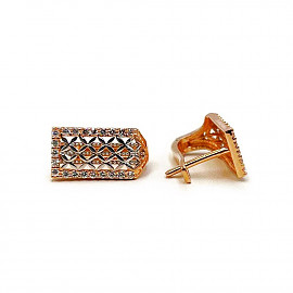 Серьги из золота с цирконом 01-200966630