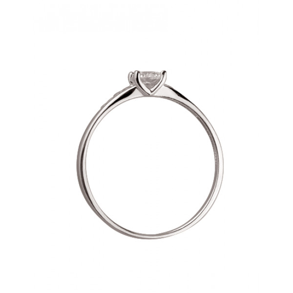 Каблучка з золота з цирконом