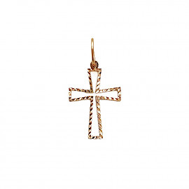 Крестик из красного золота 01-200033531