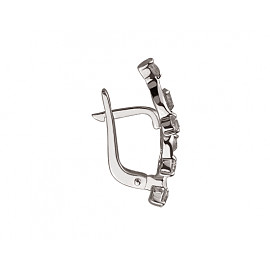 Сережки з червоного золота з цирконом