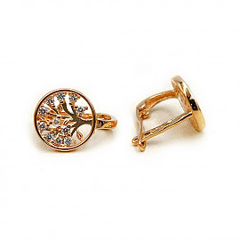 Золоті сережки з цирконом 01-200799831