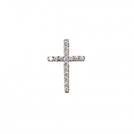 Золотий хрестик з цирконом 01-200865631