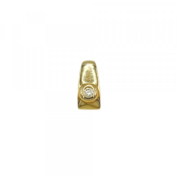 Кулон из золота с желтым бриллиантом