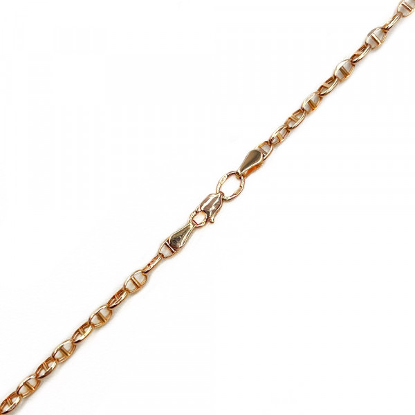 Золотая цепочка красного цвета