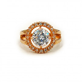 Кольцо из золота с цирконом 01-200179032