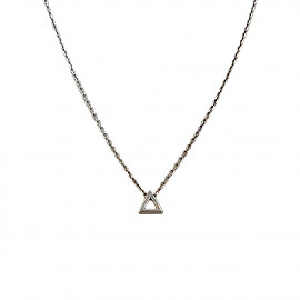 Золотое колье белого цвета 01-200185632