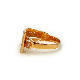 Кольцо из золота с цирконом