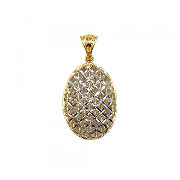 Кулон из желтого с белым золота