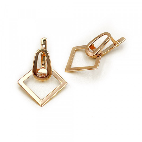 Серьги из золота красного цвета