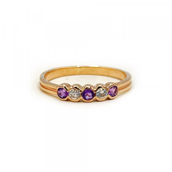 Кольцо из золота с цирконом