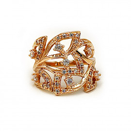 Кольцо из золота с цирконом 01-200867433