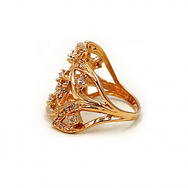 Кольцо из золота с цирконом