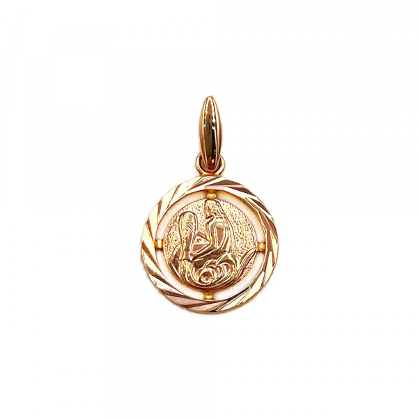 Кулон из красного золота «Водолей»