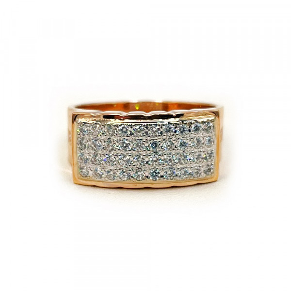 Перстень из золота с цирконом