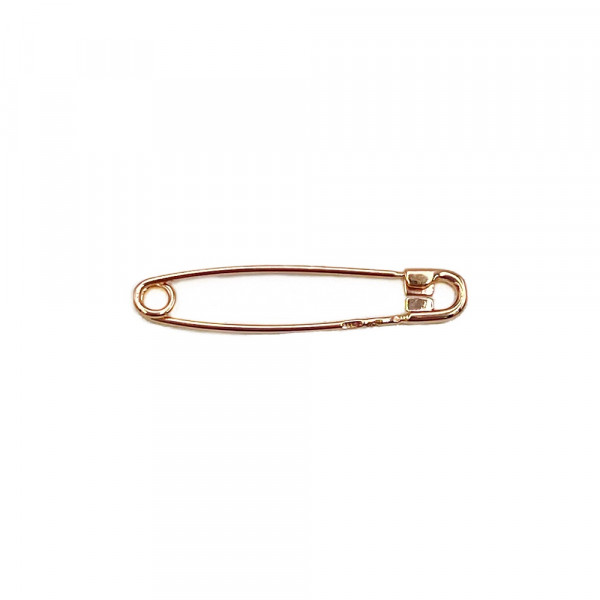 Золота шпилька у червоному кольорі