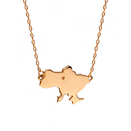 Золотое колье красного цвета «Украина» 01-200072435