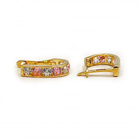 Серьги из золота с цирконом 01-200632135