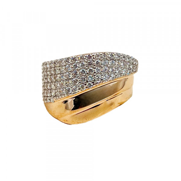 Золотое кольцо с цирконом