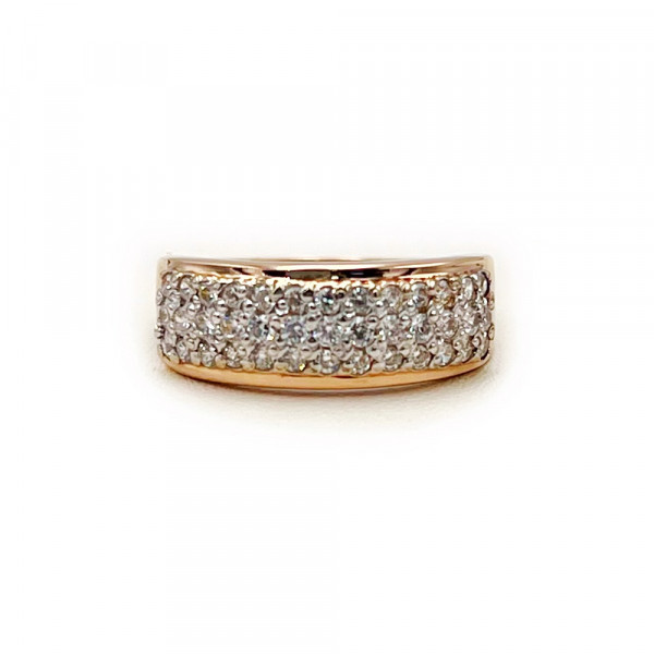 Каблучка з золота з цирконом