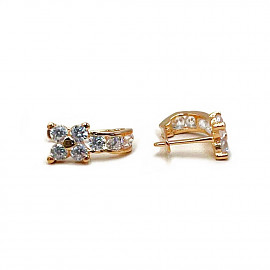 Серьги из золота в красном цвете с цирконом 01-200974535